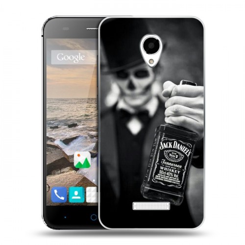 Дизайнерский силиконовый чехол для Micromax Canvas Spark Jack Daniels