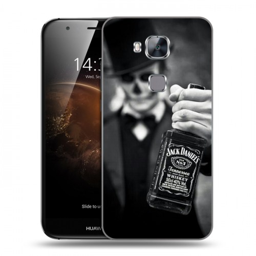 Дизайнерский пластиковый чехол для Huawei G8 Jack Daniels