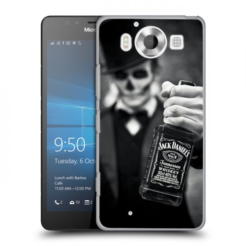 Дизайнерский пластиковый чехол для Microsoft Lumia 950 Jack Daniels