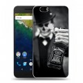 Дизайнерский силиконовый чехол для Google Huawei Nexus 6P Jack Daniels