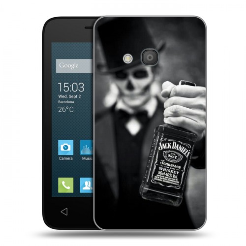 Дизайнерский силиконовый чехол для Alcatel One Touch Pixi 4 (4) Jack Daniels