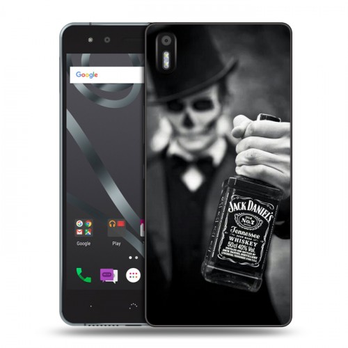 Дизайнерский пластиковый чехол для BQ Aquaris X5 Jack Daniels