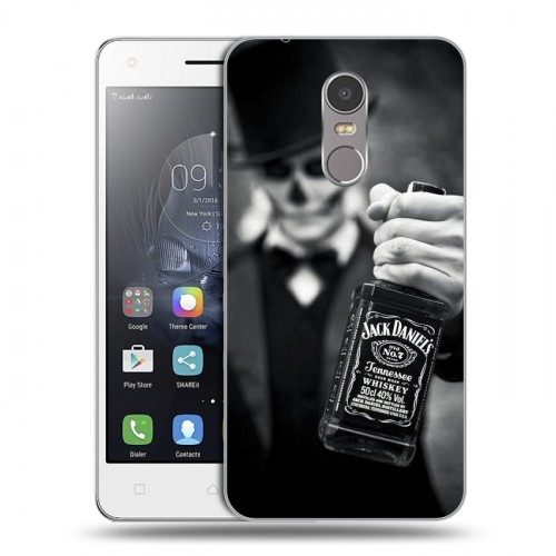 Дизайнерский пластиковый чехол для Lenovo K6 Note Jack Daniels