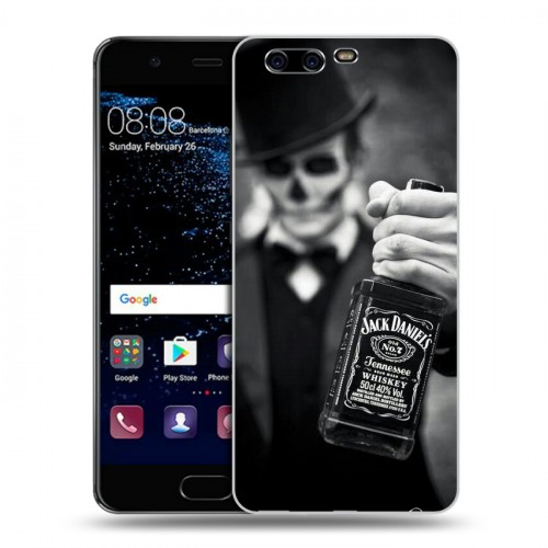 Дизайнерский пластиковый чехол для Huawei P10 Jack Daniels