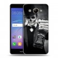 Дизайнерский пластиковый чехол для Huawei Y3 (2017) Jack Daniels