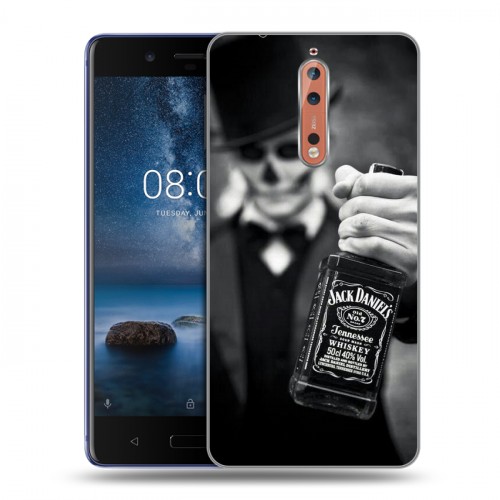 Дизайнерский пластиковый чехол для Nokia 8 Jack Daniels