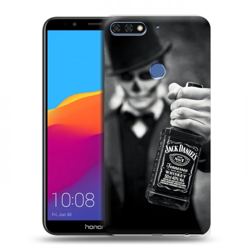 Дизайнерский пластиковый чехол для Huawei Honor 7C Pro Jack Daniels