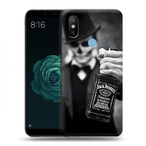 Дизайнерский силиконовый чехол для Xiaomi Mi A2 Jack Daniels