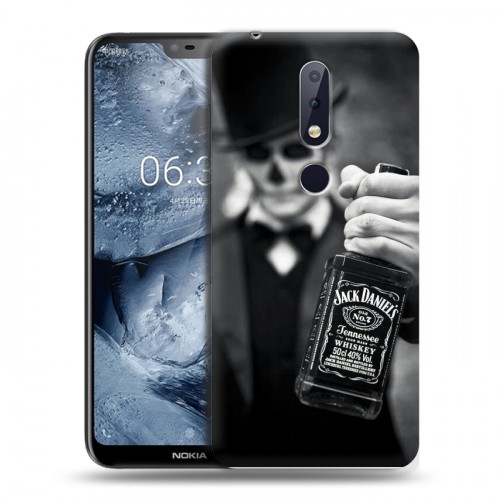 Дизайнерский силиконовый чехол для Nokia 6.1 Plus Jack Daniels