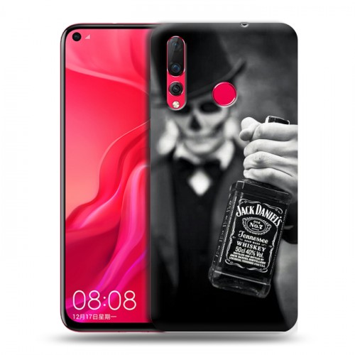 Дизайнерский пластиковый чехол для Huawei Nova 4 Jack Daniels