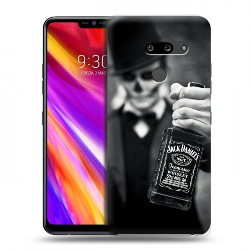 Дизайнерский пластиковый чехол для LG G8 ThinQ Jack Daniels