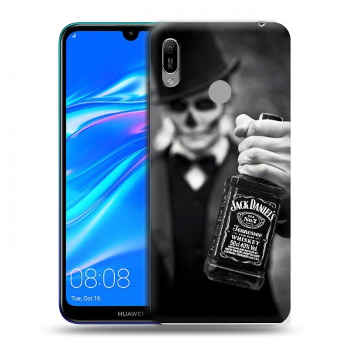 Дизайнерский пластиковый чехол для Huawei Y6 (2019) Jack Daniels