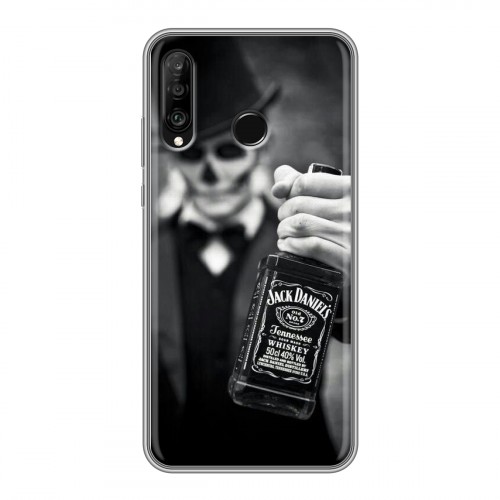 Дизайнерский силиконовый чехол для Huawei P30 Lite Jack Daniels