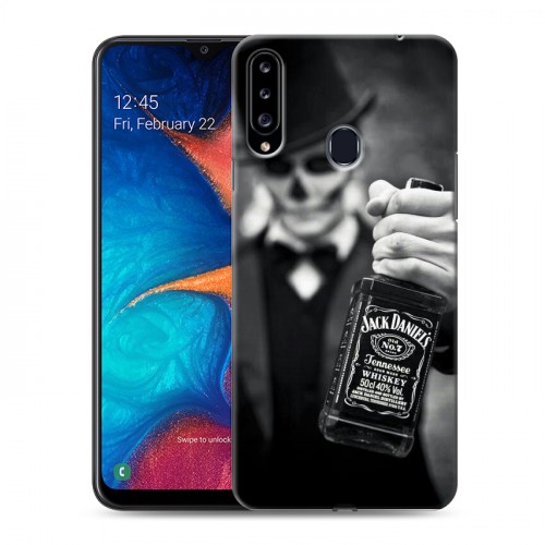 Дизайнерский пластиковый чехол для Samsung Galaxy A20s Jack Daniels