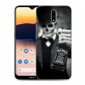 Дизайнерский силиконовый с усиленными углами чехол для Nokia 2.3 Jack Daniels