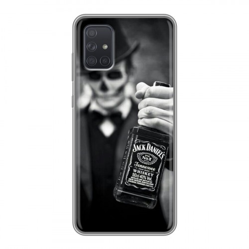 Дизайнерский силиконовый чехол для Samsung Galaxy A71 Jack Daniels