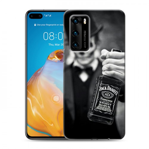 Дизайнерский пластиковый чехол для Huawei P40 Jack Daniels