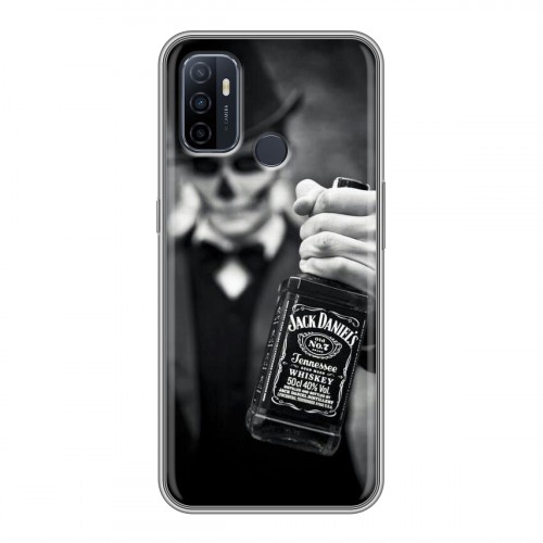 Дизайнерский силиконовый с усиленными углами чехол для OPPO A53 Jack Daniels