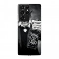 Дизайнерский пластиковый чехол для Samsung Galaxy S21 Ultra Jack Daniels