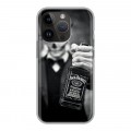 Дизайнерский силиконовый чехол для Iphone 14 Pro Jack Daniels