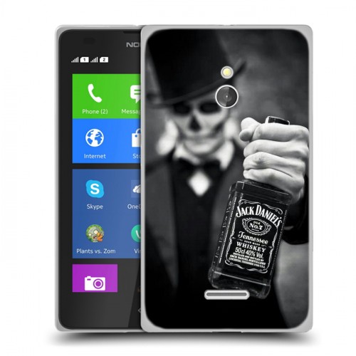 Дизайнерский силиконовый чехол для Nokia XL Jack Daniels