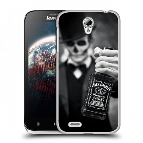 Дизайнерский пластиковый чехол для Lenovo A859 Ideaphone Jack Daniels