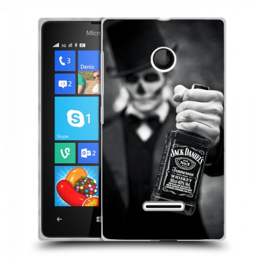 Дизайнерский пластиковый чехол для Microsoft Lumia 435 Jack Daniels