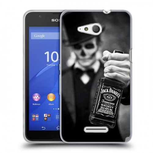 Дизайнерский пластиковый чехол для Sony Xperia E4g Jack Daniels