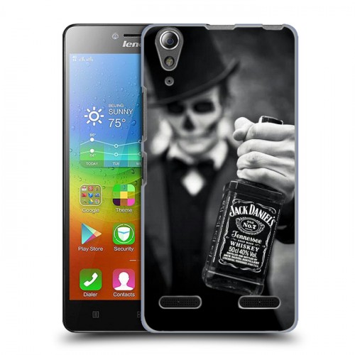 Дизайнерский пластиковый чехол для Lenovo A6000 Jack Daniels