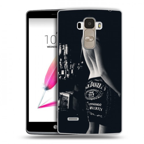 Дизайнерский пластиковый чехол для LG G4 Stylus Jack Daniels
