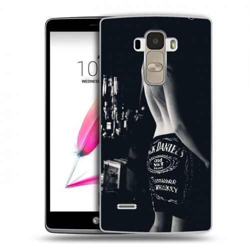 Дизайнерский силиконовый чехол для LG G4 Stylus Jack Daniels