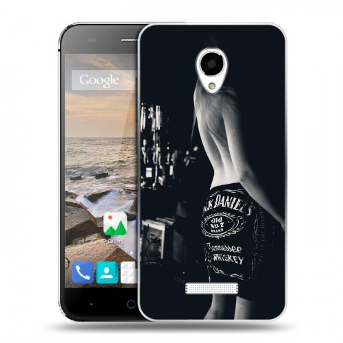 Дизайнерский силиконовый чехол для Micromax Canvas Spark Jack Daniels