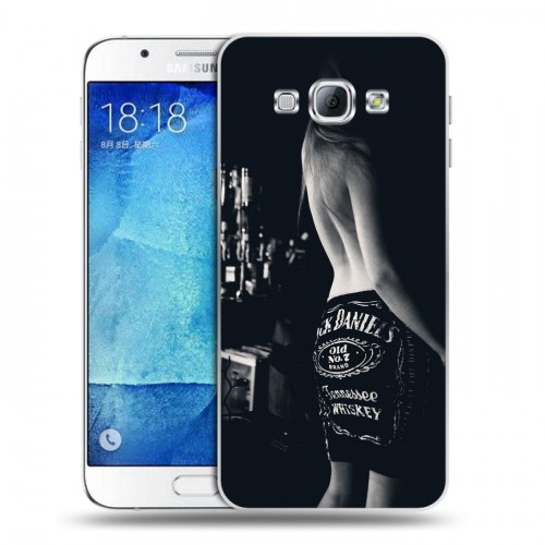 Дизайнерский пластиковый чехол для Samsung Galaxy A8 Jack Daniels