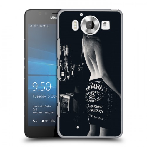 Дизайнерский пластиковый чехол для Microsoft Lumia 950 Jack Daniels