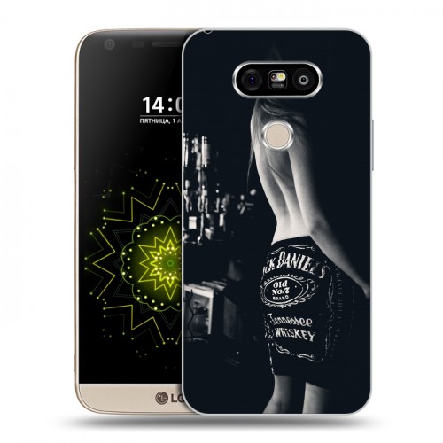 Дизайнерский пластиковый чехол для LG G5 Jack Daniels