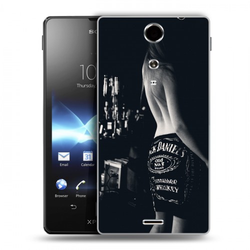 Дизайнерский пластиковый чехол для Sony Xperia TX Jack Daniels