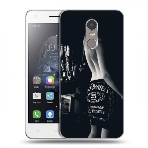 Дизайнерский пластиковый чехол для Lenovo K6 Note Jack Daniels