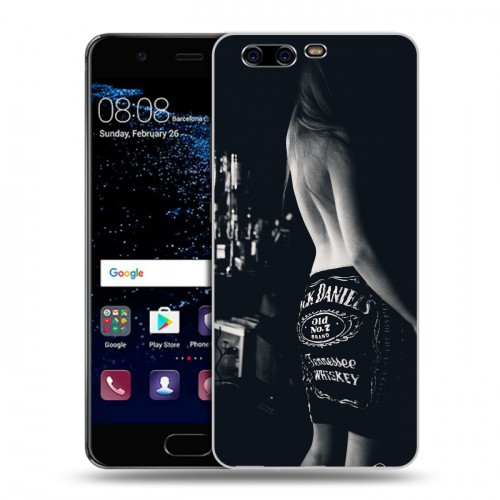 Дизайнерский пластиковый чехол для Huawei P10 Jack Daniels