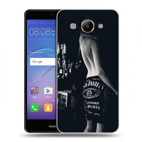 Дизайнерский пластиковый чехол для Huawei Y3 (2017) Jack Daniels