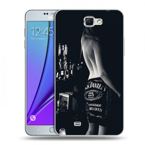 Дизайнерский пластиковый чехол для Samsung Galaxy Note 2 Jack Daniels