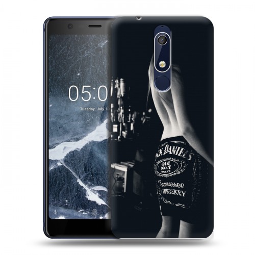 Дизайнерский пластиковый чехол для Nokia 5.1 Jack Daniels