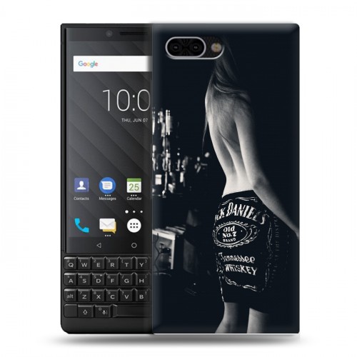 Дизайнерский пластиковый чехол для BlackBerry KEY2 Jack Daniels