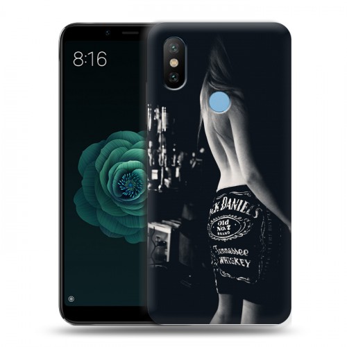 Дизайнерский силиконовый чехол для Xiaomi Mi A2 Jack Daniels