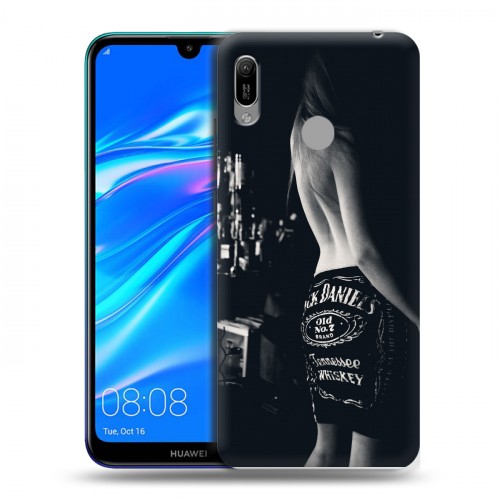 Дизайнерский пластиковый чехол для Huawei Y6 (2019) Jack Daniels