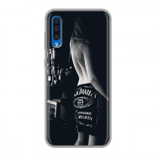 Дизайнерский силиконовый чехол для Samsung Galaxy A50 Jack Daniels