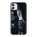 Дизайнерский силиконовый чехол для Iphone 11 Jack Daniels