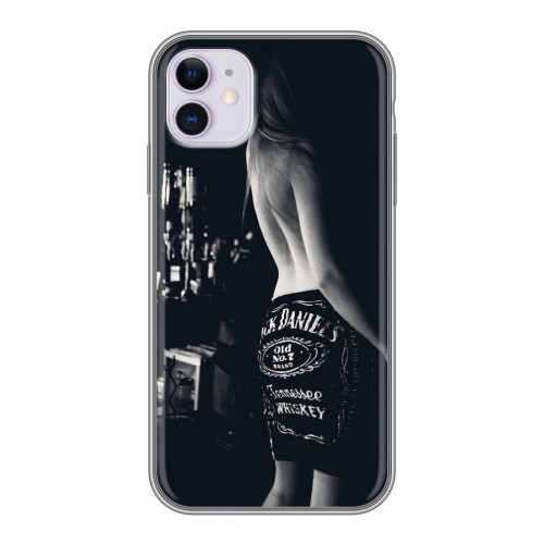 Дизайнерский силиконовый чехол для Iphone 11 Jack Daniels