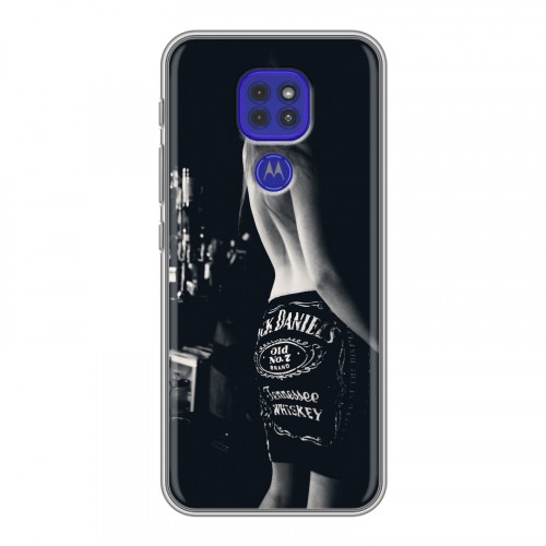Дизайнерский силиконовый чехол для Motorola Moto G9 Play Jack Daniels
