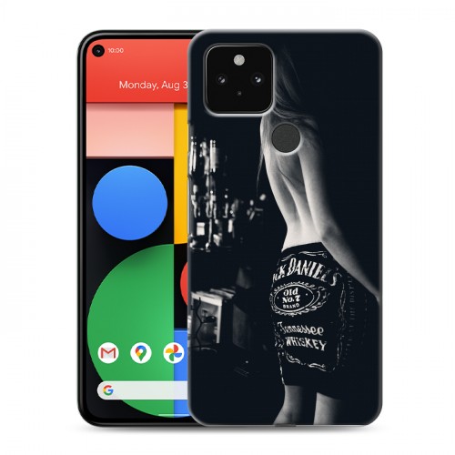 Дизайнерский пластиковый чехол для Google Pixel 5 Jack Daniels