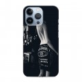 Дизайнерский силиконовый чехол для Iphone 13 Pro Jack Daniels